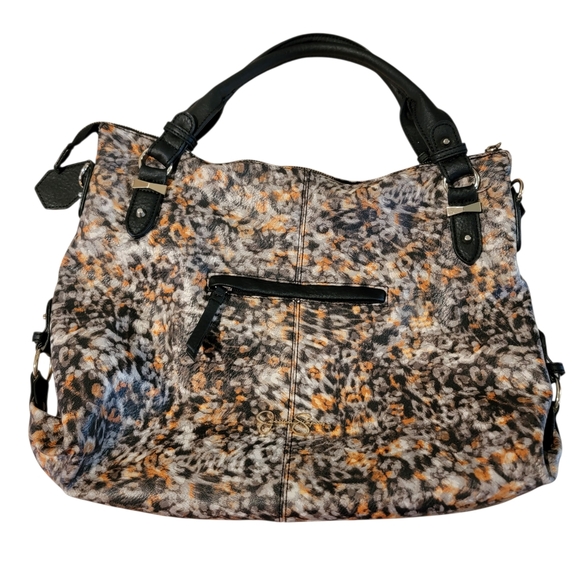 Jessica‎ Simpson Animal Print Bag Hobo Handbag - Picture 1 of 11